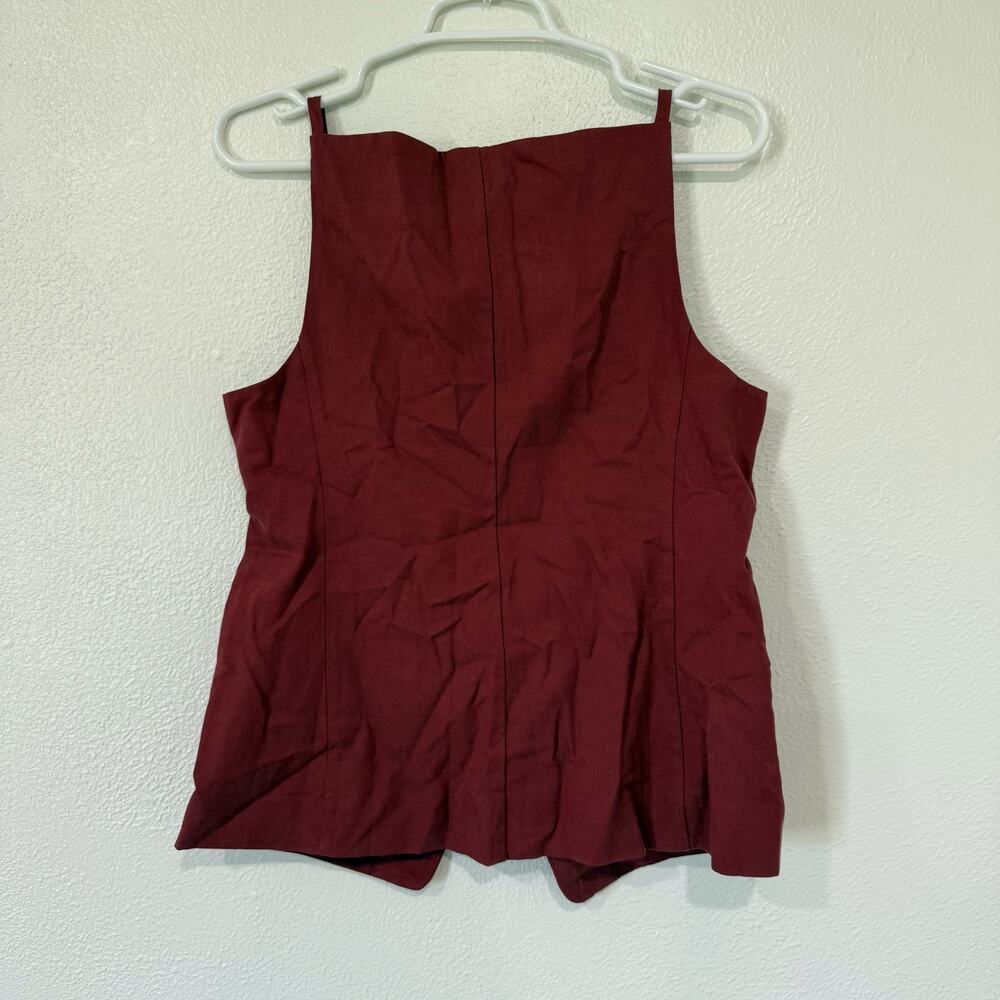 Madewell Rust Button-Front Blouse - image 3